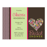 fatfatin Spring Flowers 2 Heart *01 Bridal Shower Post Cards