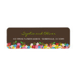 fatfatin Spring Flowers Garden Address Labels labels
