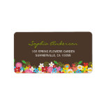 fatfatin Spring Flowers Garden Address Labels labels