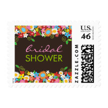 fatfatin Spring Flowers Garden Bridal Shower Stamp