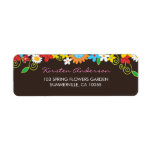 fatfatin Spring Flowers Garden Return Address Labe labels