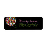 fatfatin Spring Flowers Pop Tree Address Labels labels