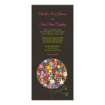fatfatin Spring Flowers Pop Tree Wedding Invite invitations