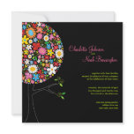 fatfatin Spring Flowers Pop Tree Wedding Invite