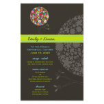fatfatin Spring Flowers Pop Tree Wedding Menu Flyers