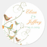 fatfatin Summer Bird and Swirls 02 Gift Sticker stickers