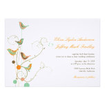 fatfatin Summer Birds And Swirls 2 Wedding Invite invitations
