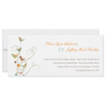 fatfatin Summer Birds And Swirls 2 Wedding Invite