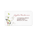fatfatin Summer Birds And Swirls Address  Labels labels