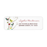 fatfatin Summer Birds And Swirls Address  Labels labels