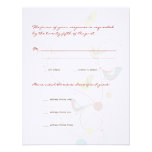fatfatin Summer Birds And Swirls RSVP Card Custom Announcements