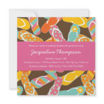 fatfatin Summer Flip Flops Bachelorette Party Invite