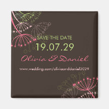 fatfatin Sweet Dandelions Save The Date Magnet