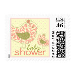 fatfatin Swirly Mom & Baby Bird Baby Shower Stamps