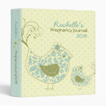 fatfatin Swirly Mom & Baby Bird Custom Binder