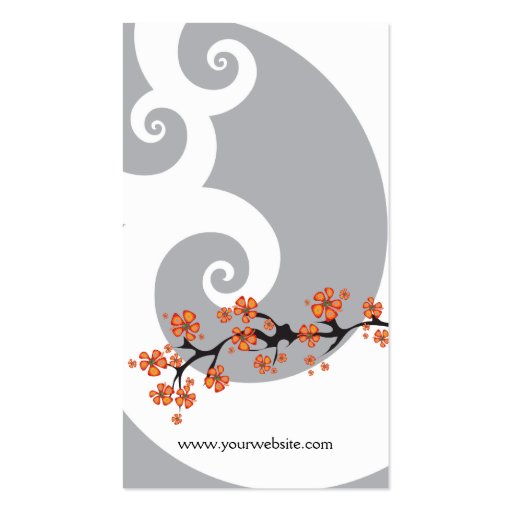 fatfatin Tropical Hibiscus Fusion Business Cards (back side)