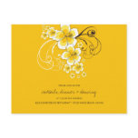 fatfatin Tropical Hibiscus Yellow Wedding Invite invitations