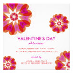 fatfatin Valentine Flower Love Hearts Party Invite