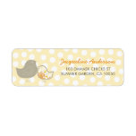 fatfatin Yellow Damask Chicks Address Labels labels