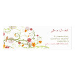fatfatin Yellow Hibiscus Swirls Swallows Profile business cards