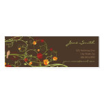 fatfatin Yellow Hibiscus Swirls Swallows Profile business cards