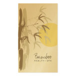fatfatin Yellow Sunrise Bamboo Zen Profile Card business cards