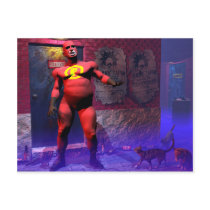 FatGuy VS the Alley Cat Gang Post Cards