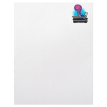 Father Alien on Laptop Custom Letterhead