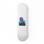Father Alien on Laptop Skateboard Deck