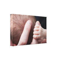 Father and Baby Connection. Gallery Wrapped Canvas