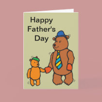 Father and Child Bear cards