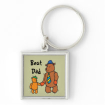 Father and Child Bear Keychain