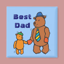 Father and Child Bear magnets