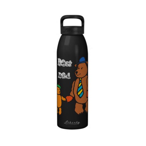 Father and Child Bear Water Bottle