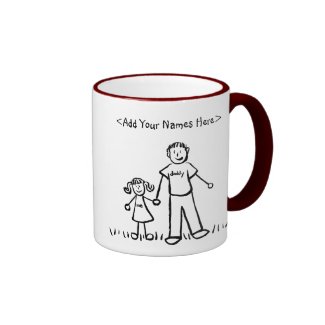 Father and Daughter Mug (Customize Names)