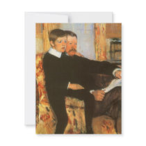 Father and Son Family Portrait by Mary Cassatt Personalized Invites