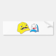 Father and Son Hats Bumper Sticker