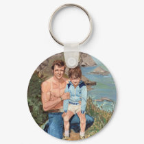 'Father and Son' Keychain by picklelillysdad 'Father and Son' Keychain