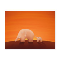 Father and Son postcards