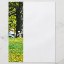 Father and Son Under the Trees Flyer Design