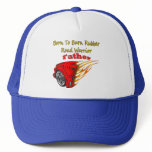 Father Burn Rubber Racing Gifts Trucker Hat