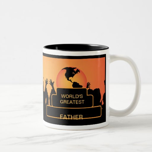 Father Cheering World’s Greatest Mug