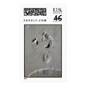 Father & Child Footprints in the Sand postage