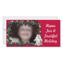 Father Christmas Fruiful Holiday photo cards