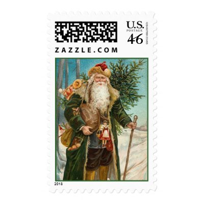 Father Christmas Postage Stamps