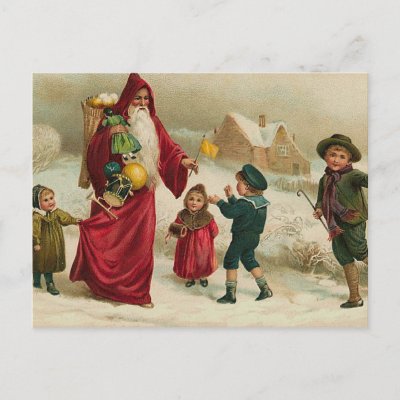 Father Christmas postcards