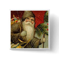 Father Christmas - Vintage Art buttons by MyOtherPlanet Father Christmas - Vintage Art buttons