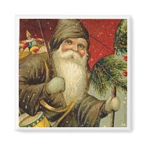Father Christmas - Vintage Art magnets by MyOtherPlanet Father Christmas - Vintage Art magnets