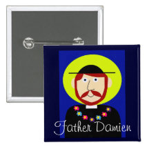 Father Damien of Molokai Pin