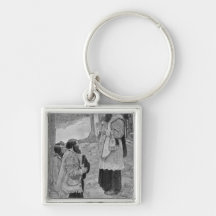 Father Hennepin Celebrating Mass Keychains